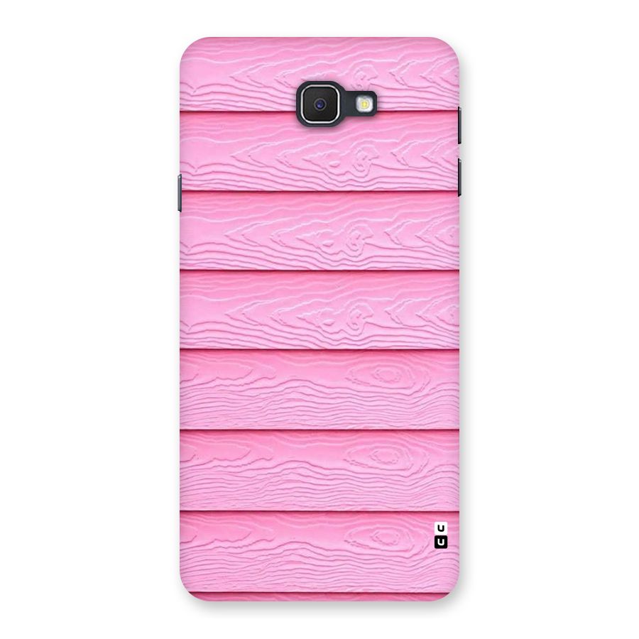 Pink Wood Back Case for Galaxy On7 2016