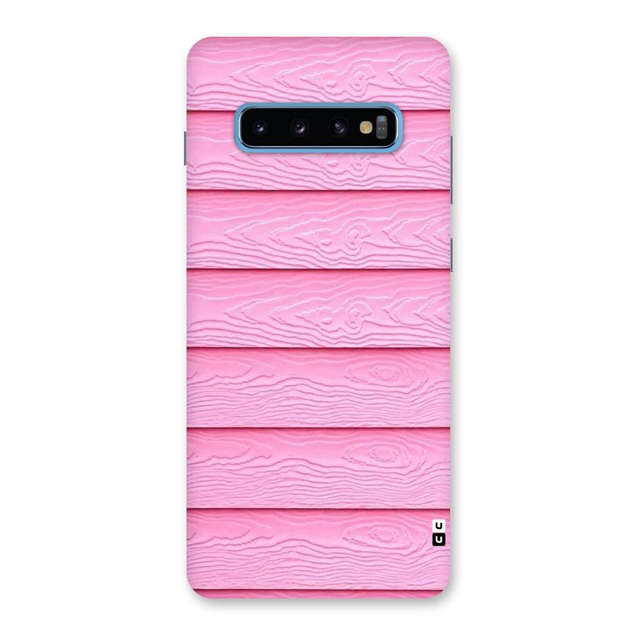 Pink Wood Back Case for Galaxy S10 Plus