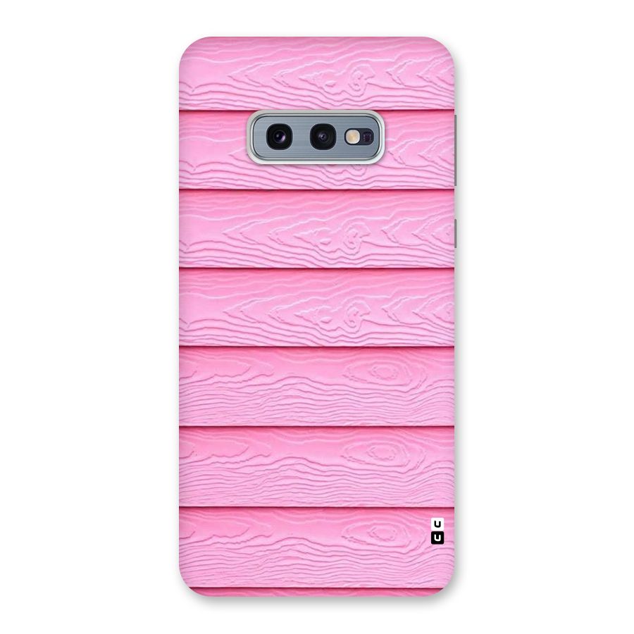 Pink Wood Back Case for Galaxy S10e