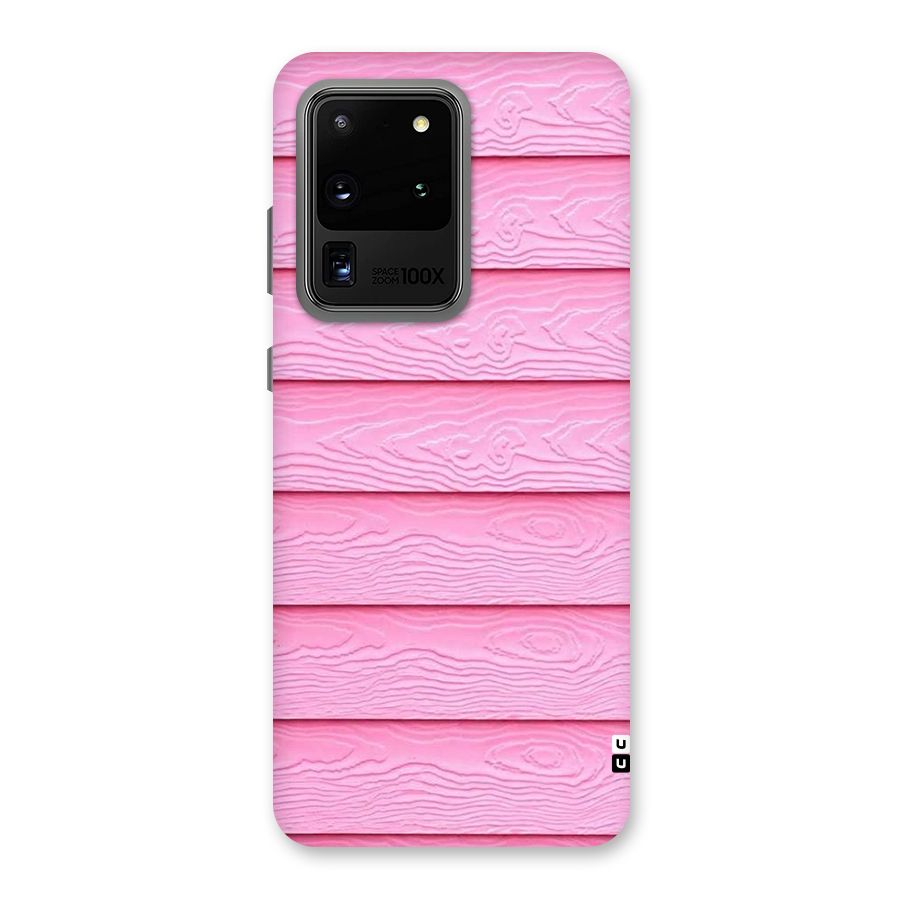 Pink Wood Back Case for Galaxy S20 Ultra