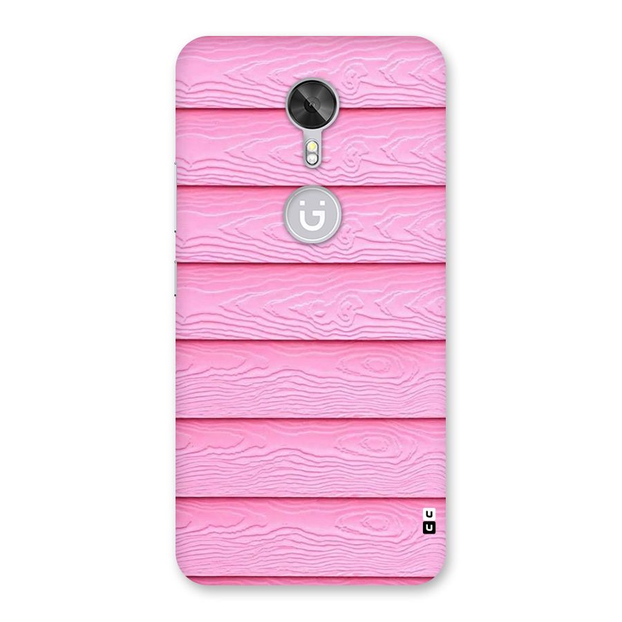 Pink Wood Back Case for Gionee A1