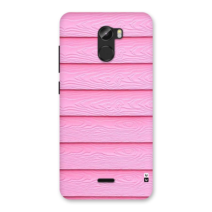 Pink Wood Back Case for Gionee X1