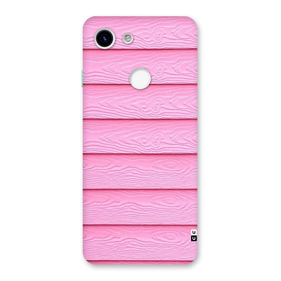 Pink Wood Back Case for Google Pixel 3
