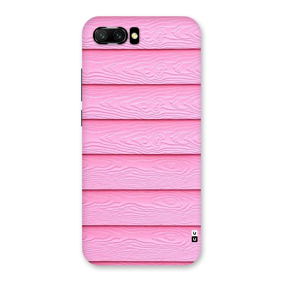 Pink Wood Back Case for Honor 10