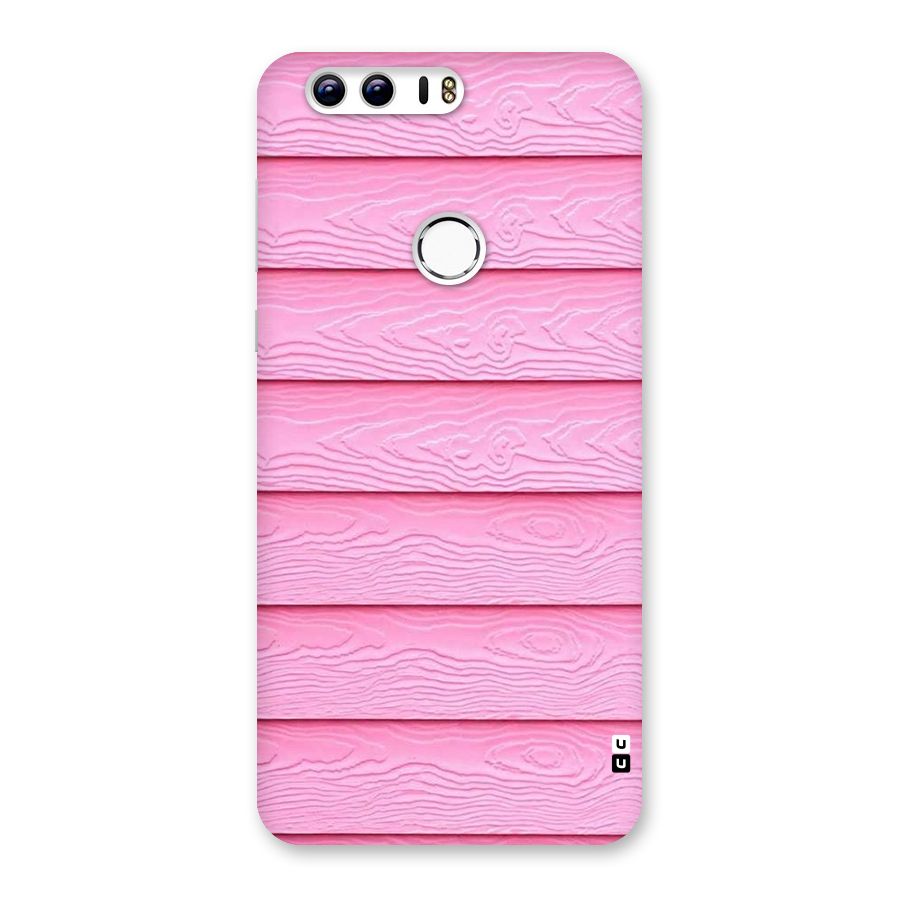 Pink Wood Back Case for Honor 8