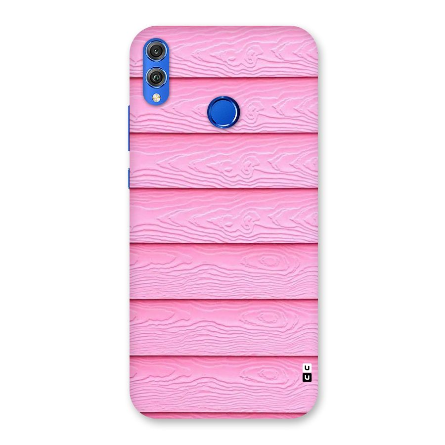 Pink Wood Back Case for Honor 8X