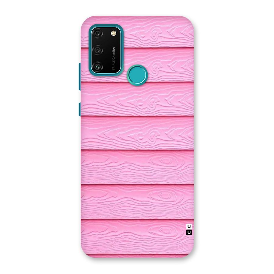 Pink Wood Back Case for Honor 9A