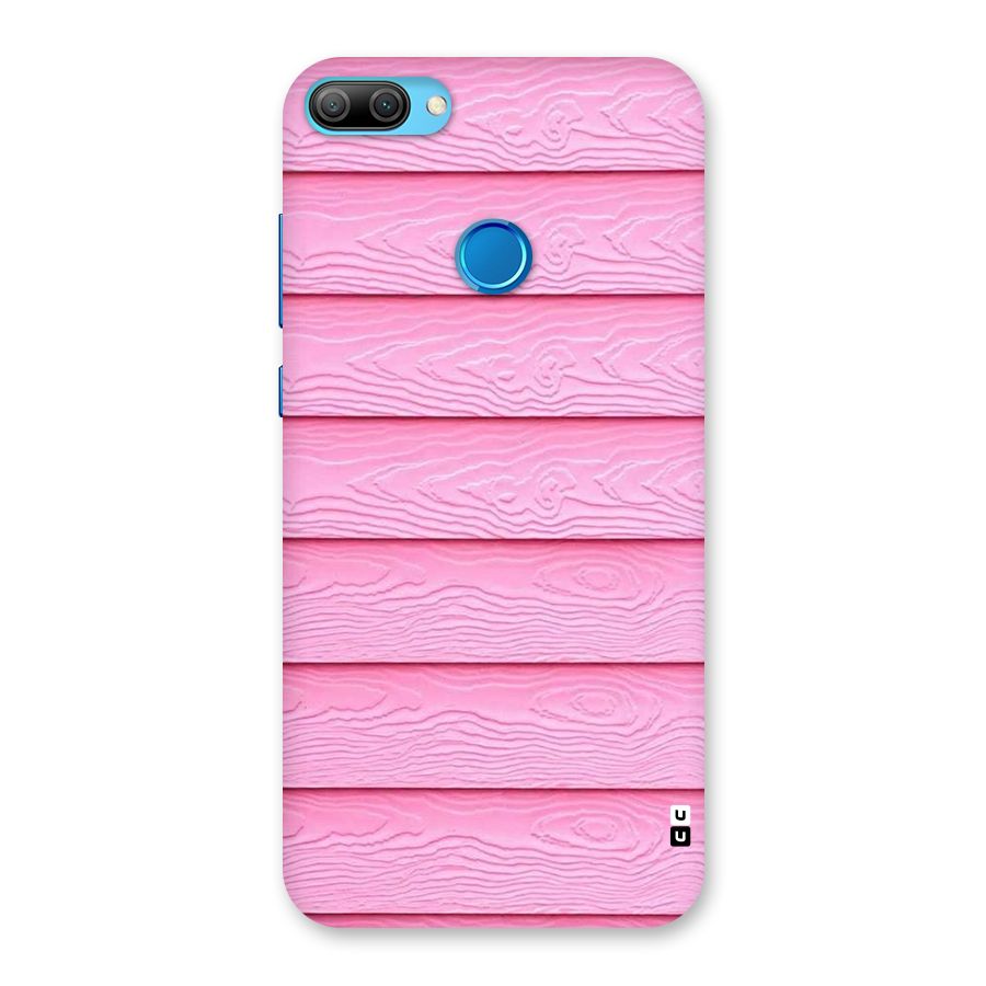 Pink Wood Back Case for Honor 9N