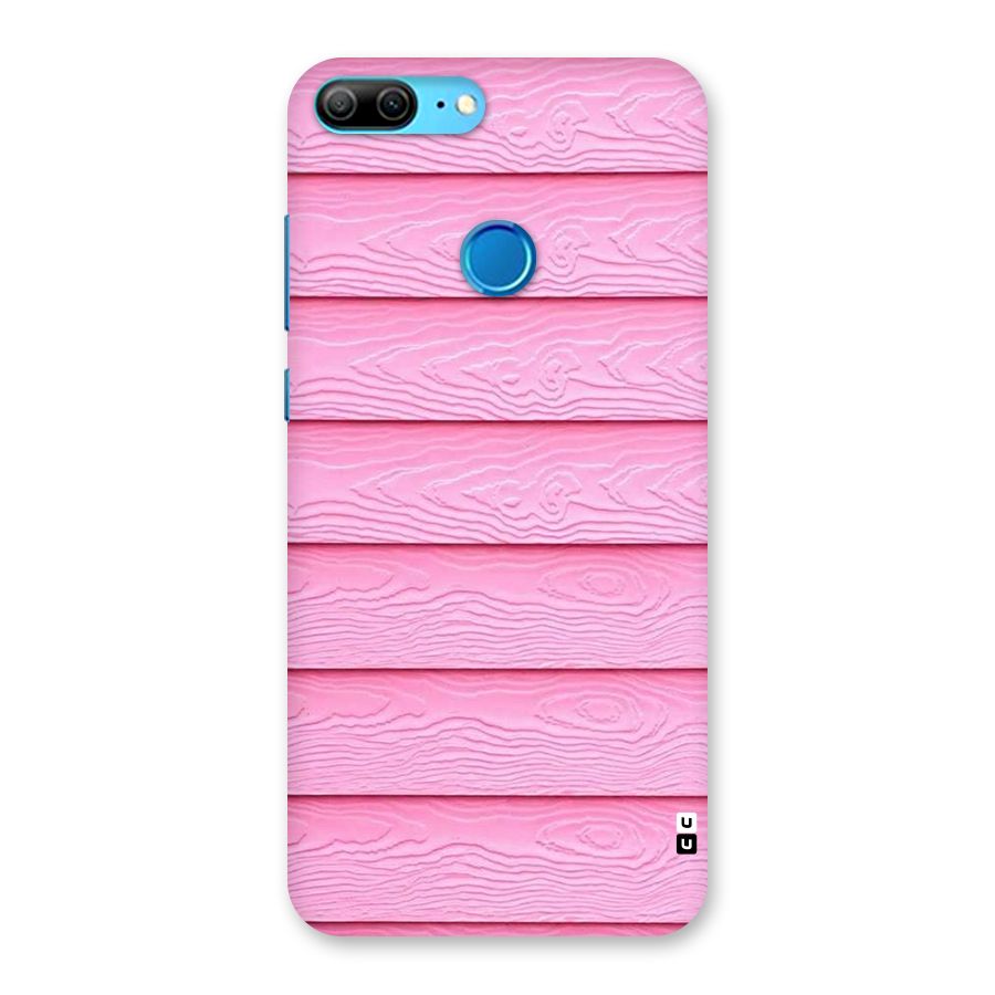Pink Wood Back Case for Honor 9 Lite