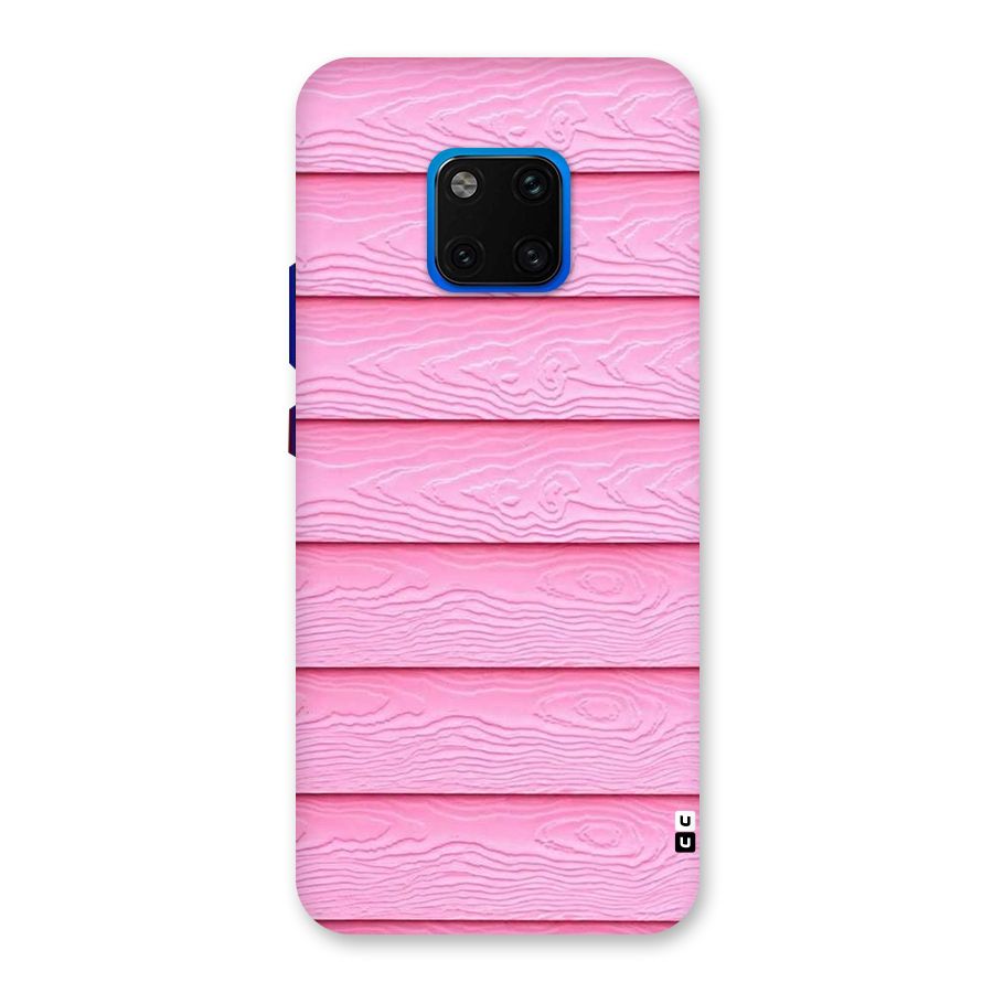 Pink Wood Back Case for Huawei Mate 20 Pro