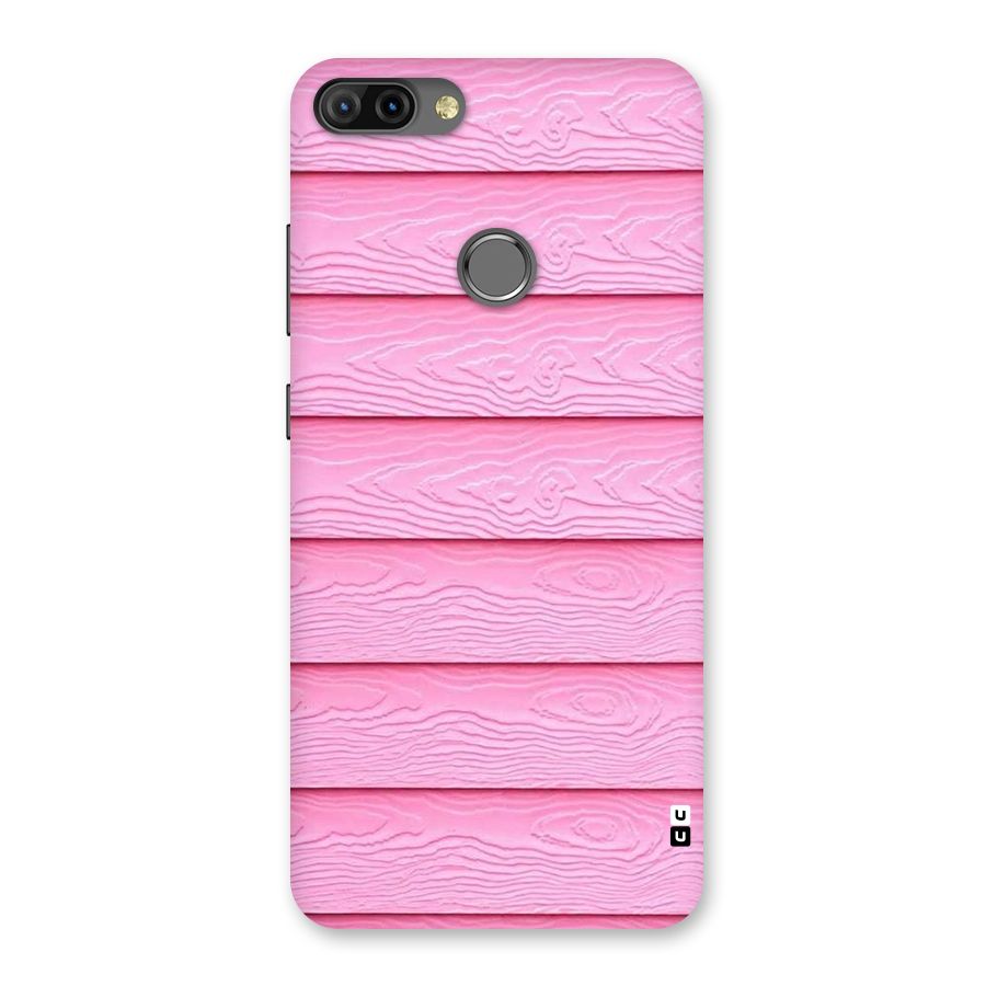 Pink Wood Back Case for Infinix Hot 6 Pro