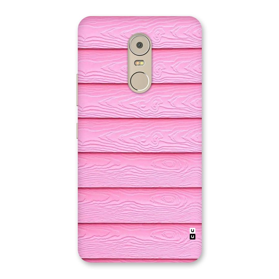 Pink Wood Back Case for Lenovo K6 Note