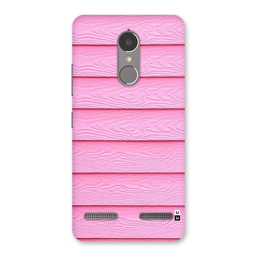 Pink Wood Back Case for Lenovo K6 Power