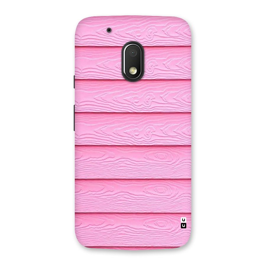 Pink Wood Back Case for Moto G4 Play