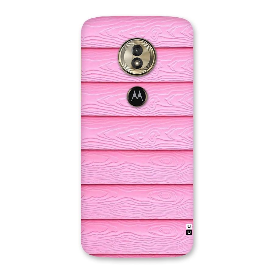 Pink Wood Back Case for Moto G6 Play