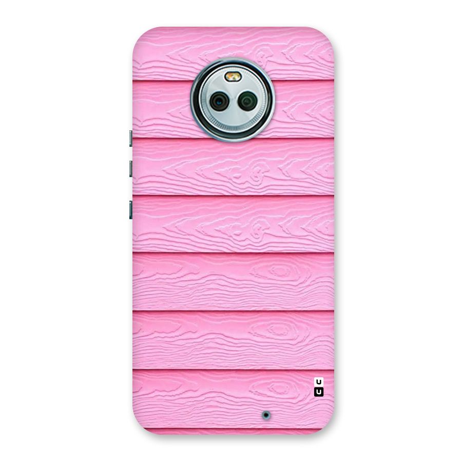 Pink Wood Back Case for Moto X4