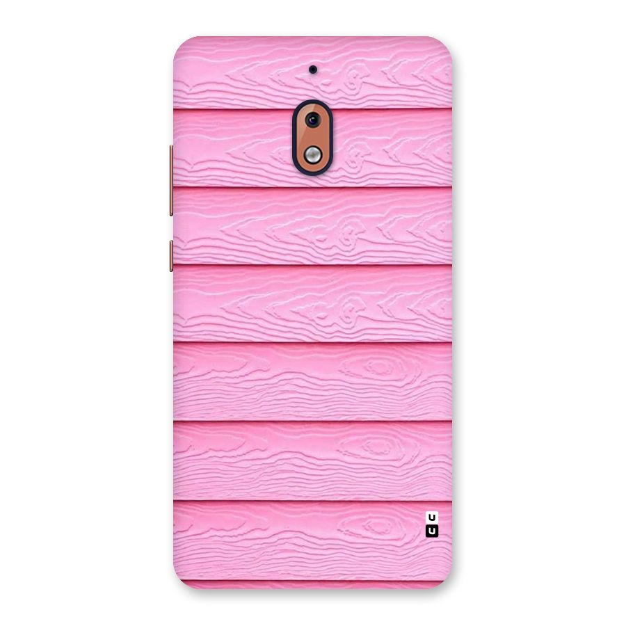Pink Wood Back Case for Nokia 2.1