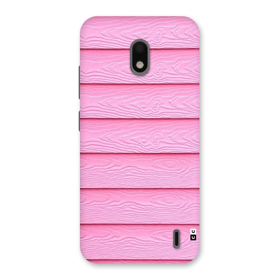 Pink Wood Back Case for Nokia 2.2