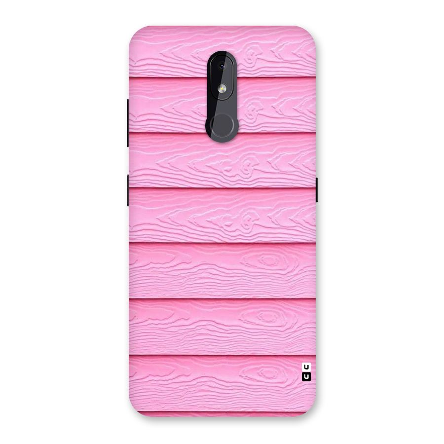 Pink Wood Back Case for Nokia 3.2