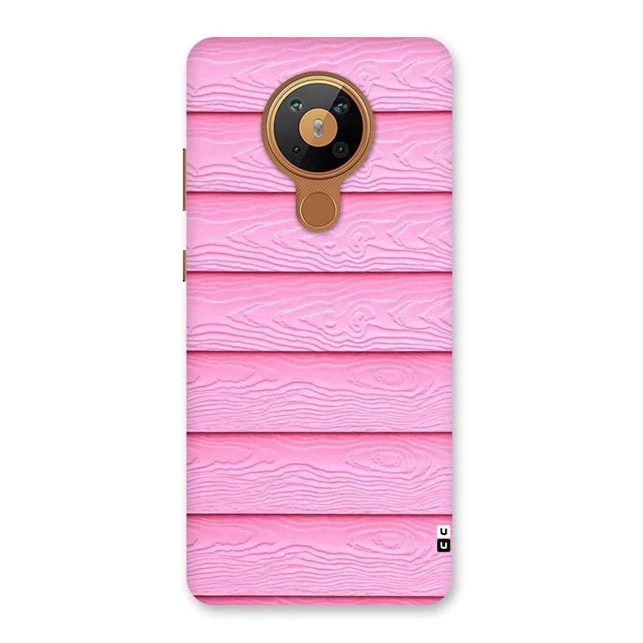 Pink Wood Back Case for Nokia 5.3