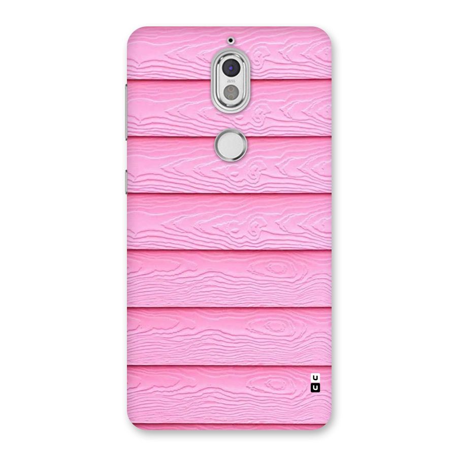 Pink Wood Back Case for Nokia 7