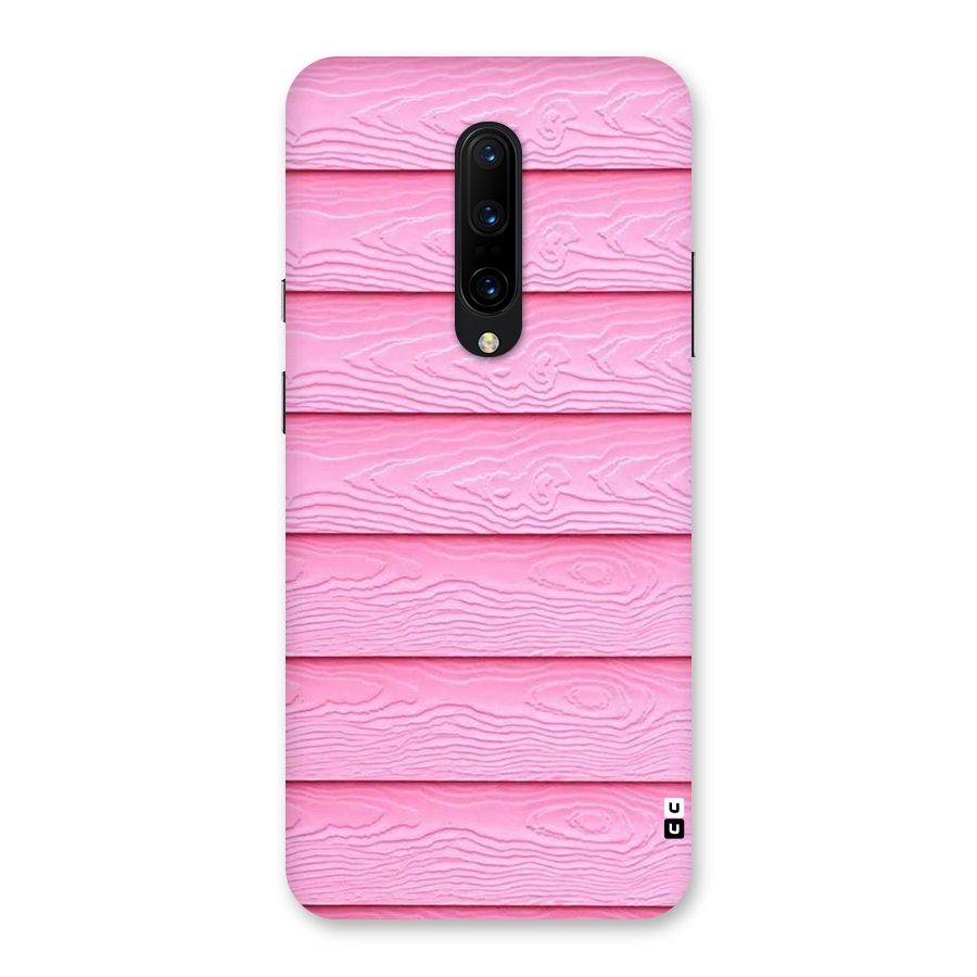 Pink Wood Back Case for OnePlus 7 Pro