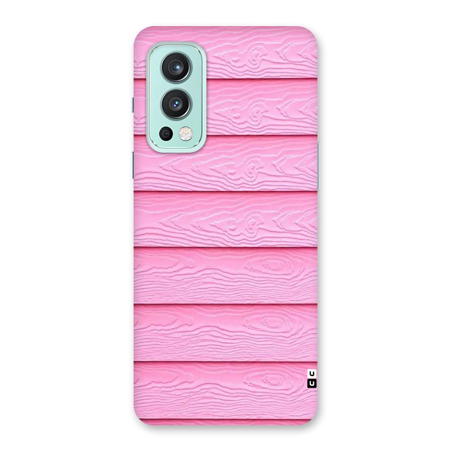 Pink Wood Back Case for OnePlus Nord 2 5G