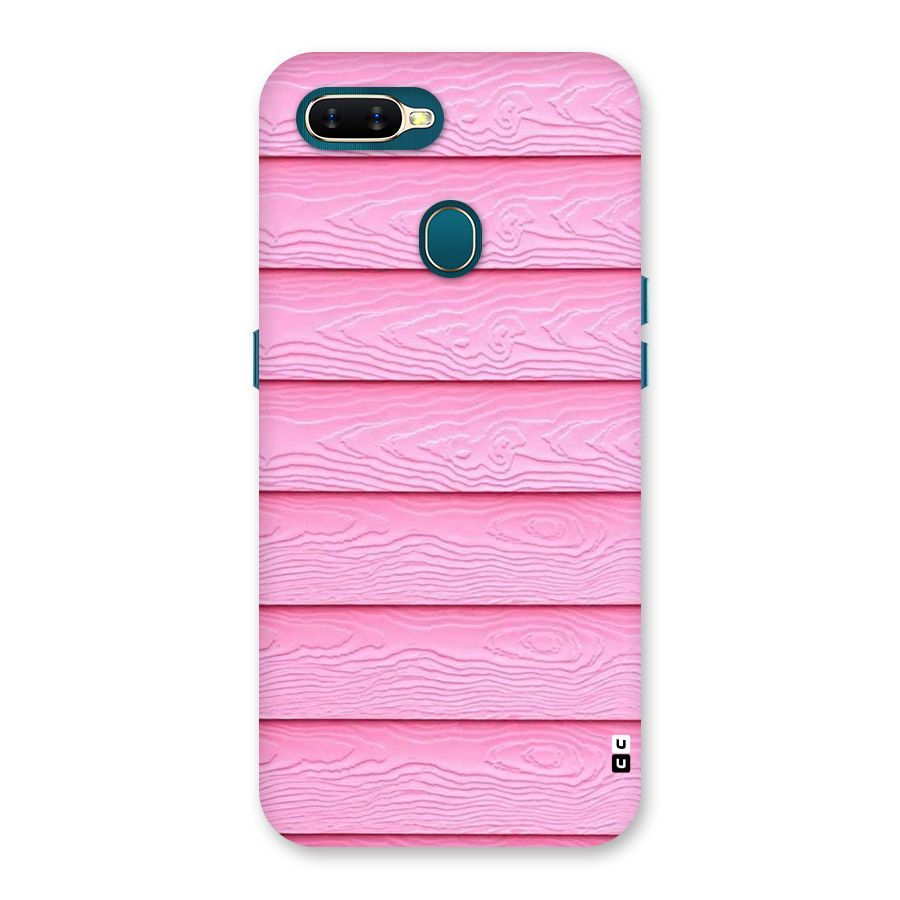 Pink Wood Back Case for Oppo A11k
