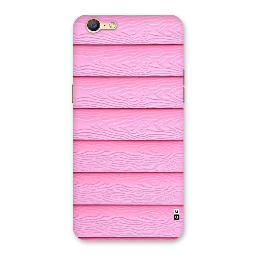 Pink Wood Back Case for Oppo A39