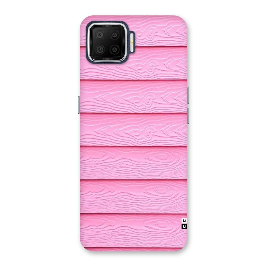 Pink Wood Back Case for Oppo F17