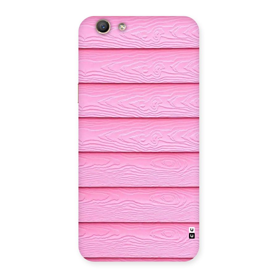 Pink Wood Back Case for Oppo F1s