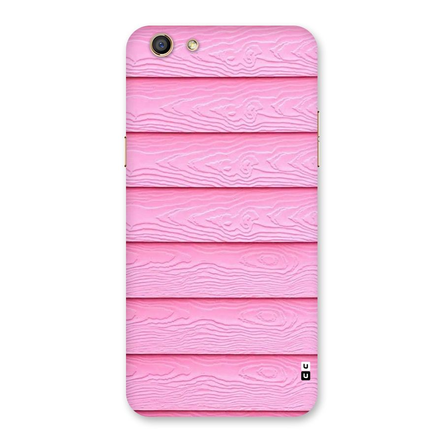 Pink Wood Back Case for Oppo F3