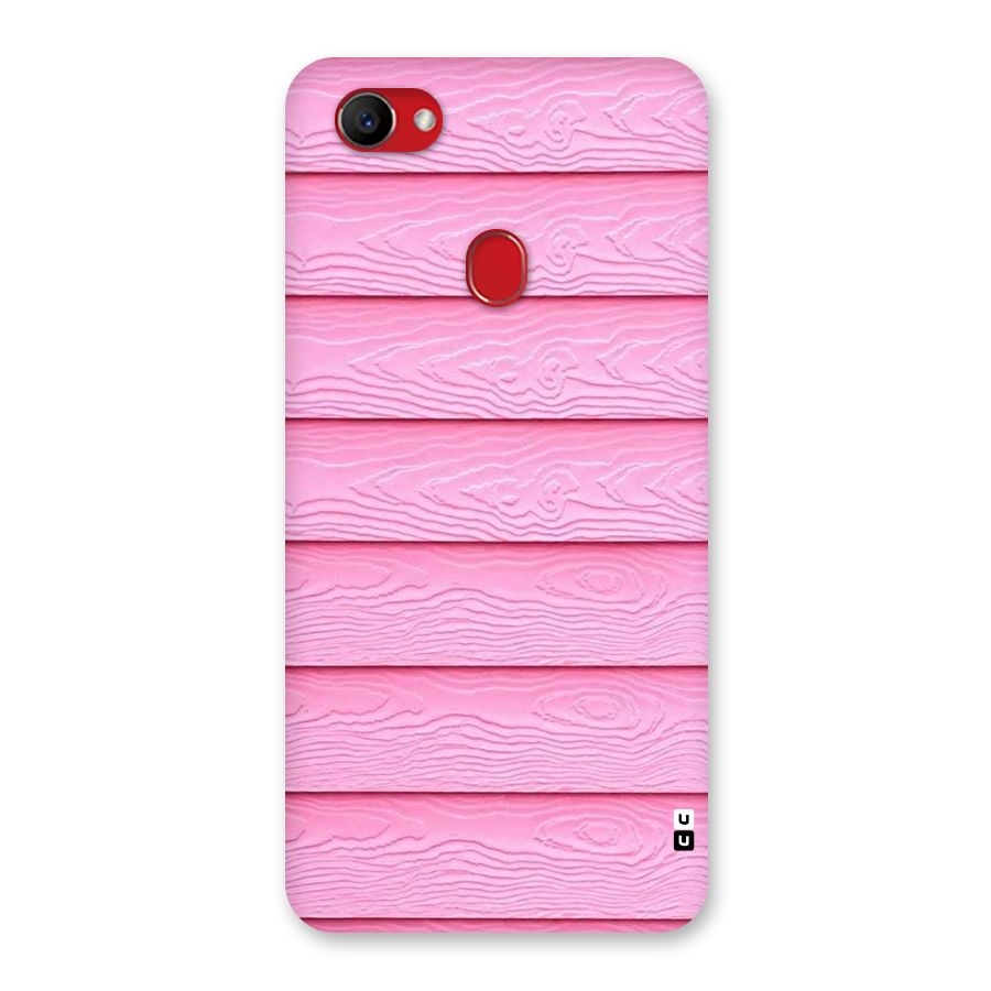 Pink Wood Back Case for Oppo F7