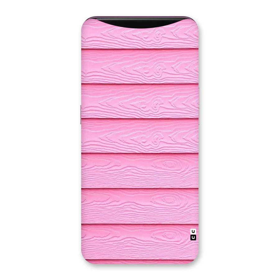Pink Wood Back Case for Oppo Find X