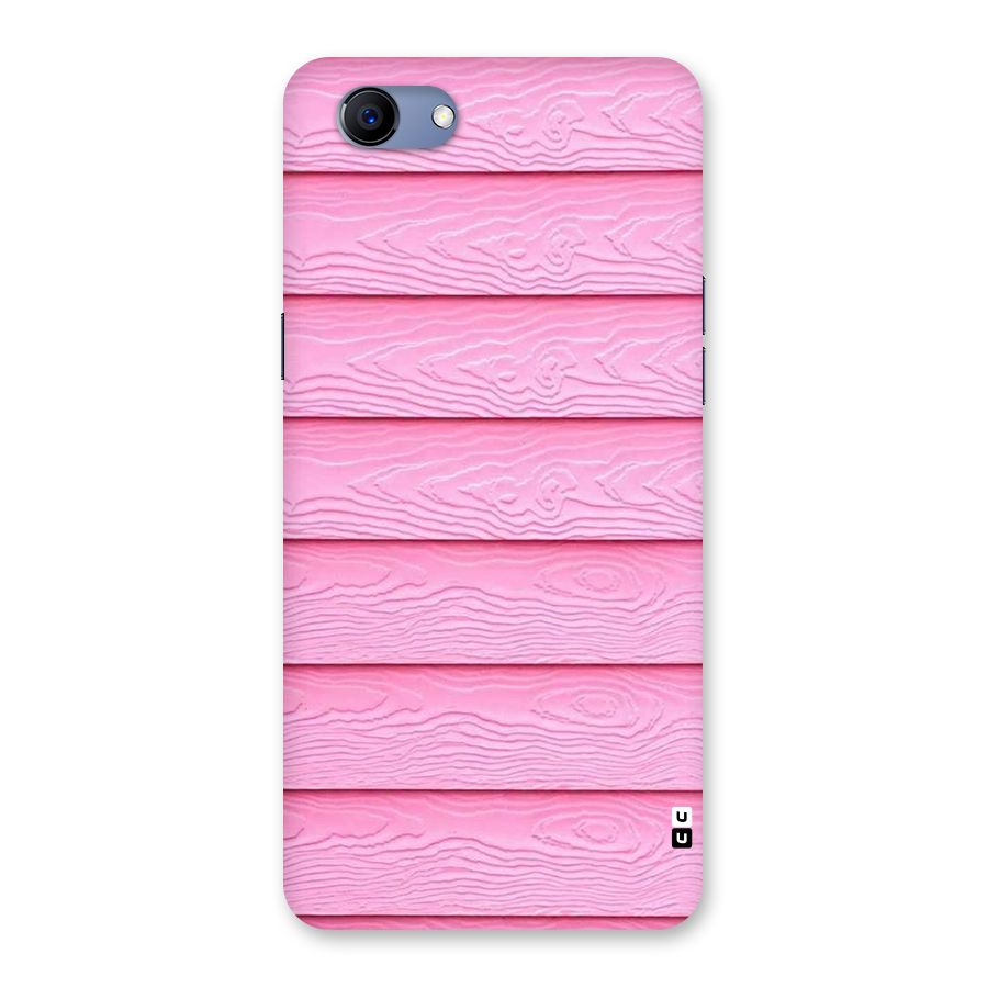 Pink Wood Back Case for Oppo Realme 1