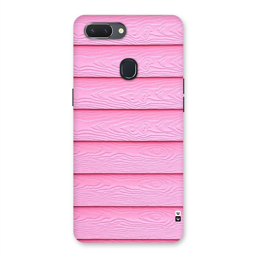 Pink Wood Back Case for Oppo Realme 2