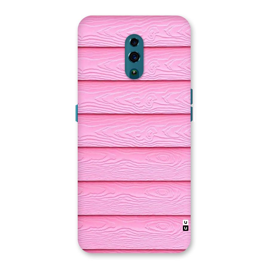 Pink Wood Back Case for Oppo Reno