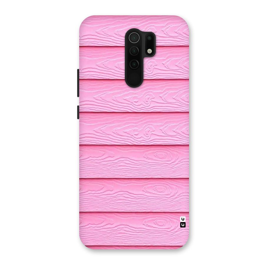 Pink Wood Back Case for Poco M2