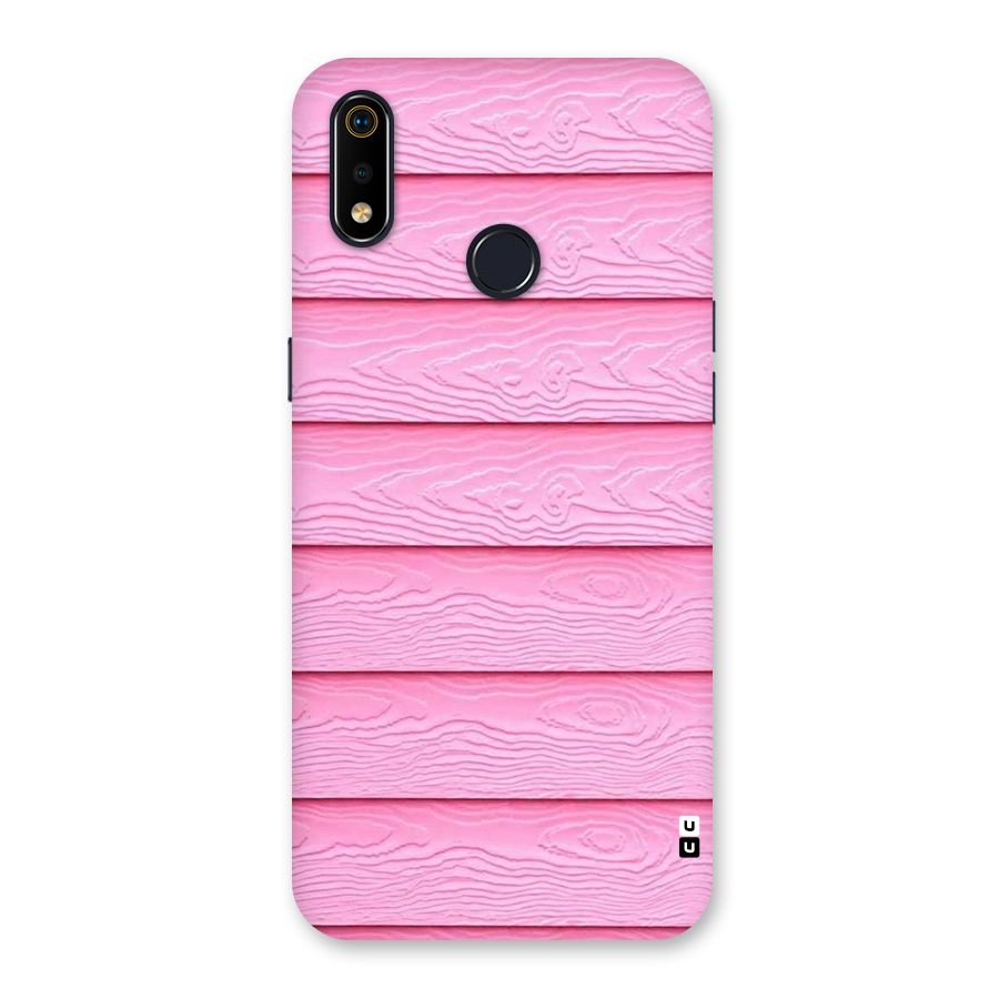 Pink Wood Back Case for Realme 3i