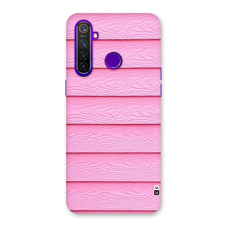 Pink Wood Back Case for Realme 5 Pro