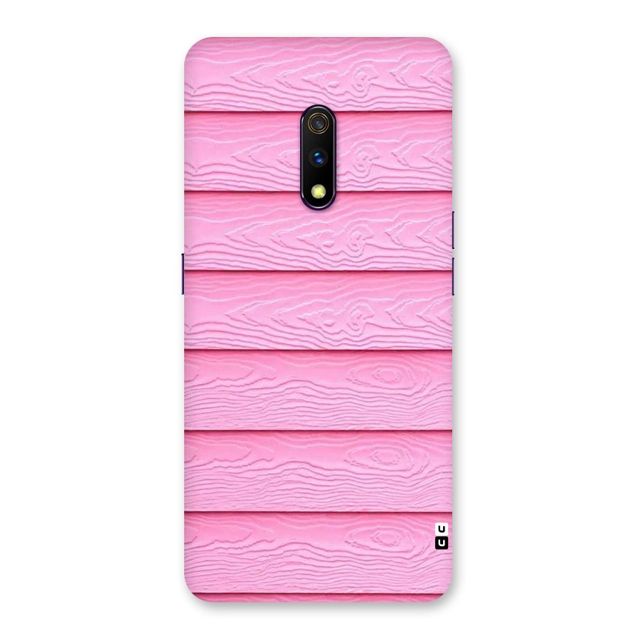 Pink Wood Back Case for Realme X