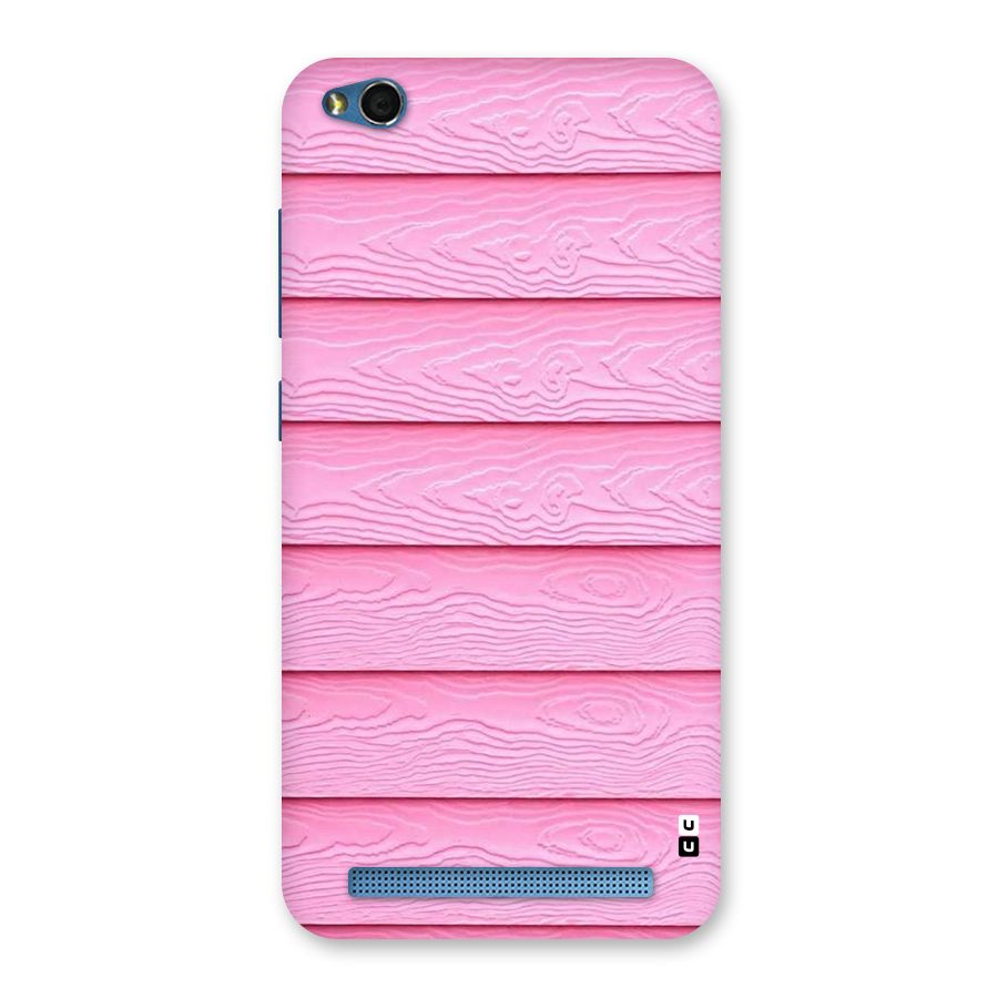 Pink Wood Back Case for Redmi 5A