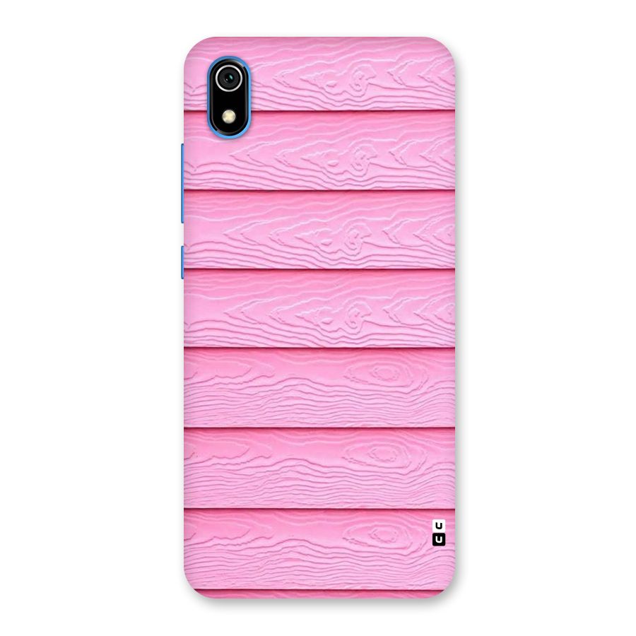 Pink Wood Back Case for Redmi 7A