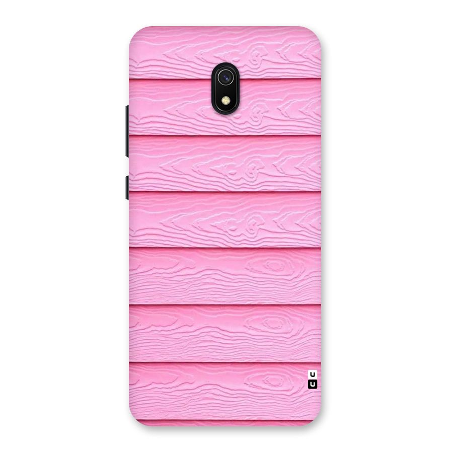 Pink Wood Back Case for Redmi 8A