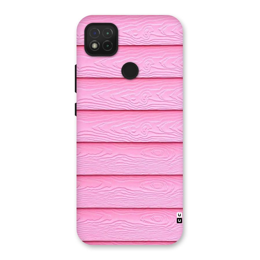 Pink Wood Back Case for Redmi 9