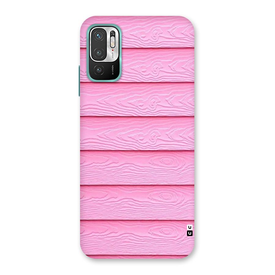 Pink Wood Back Case for Redmi Note 10T 5G