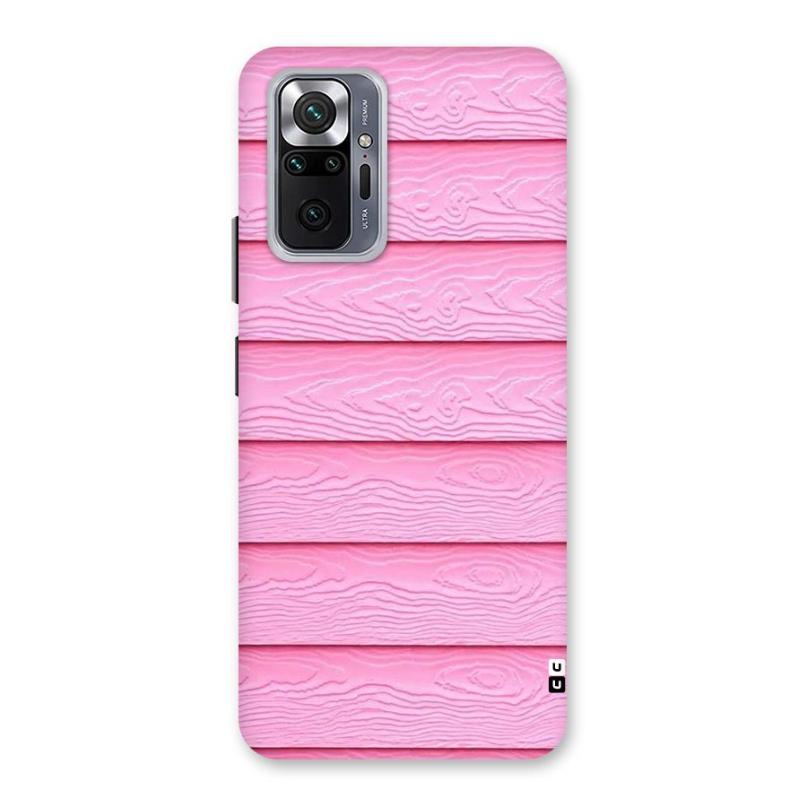 Pink Wood Back Case for Redmi Note 10 Pro