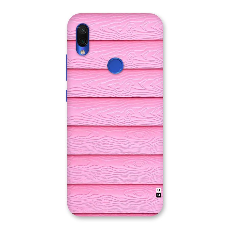 Pink Wood Back Case for Redmi Note 7S