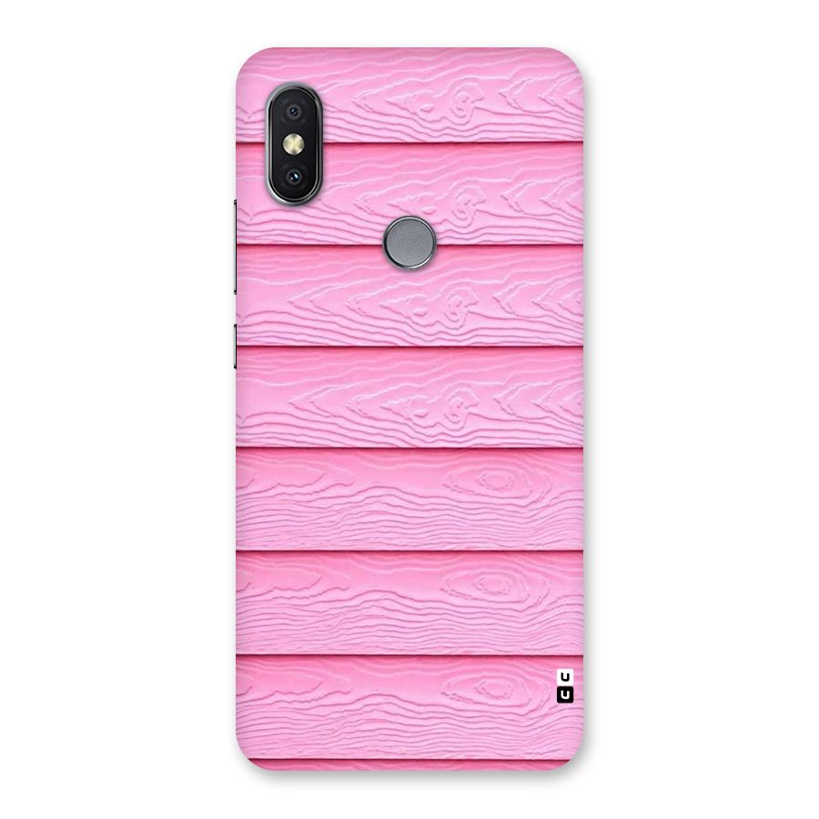 Pink Wood Back Case for Redmi Y2