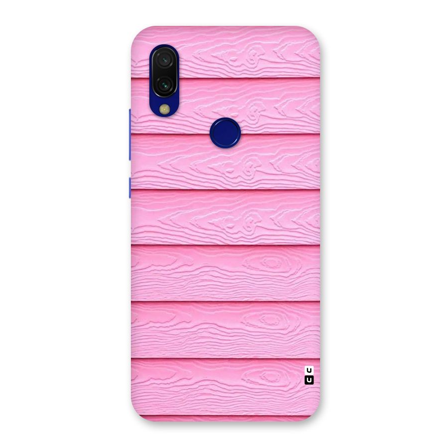 Pink Wood Back Case for Redmi Y3
